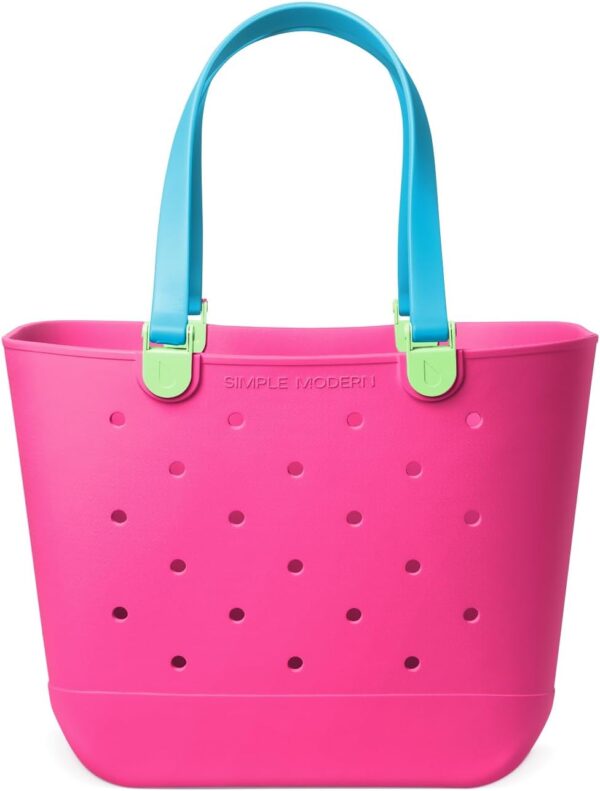Waterproof Extra-Large Tote Bag with Zipper Pocket for Beach, Pool Boat