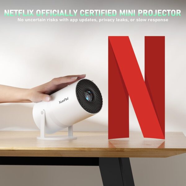 Electric Focus] Mini Projector with WiFi and Bluetooth, - Image 2