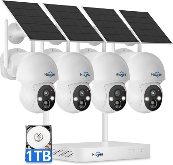 Solar Camera Wireless Outdoor, Home Security Camera System