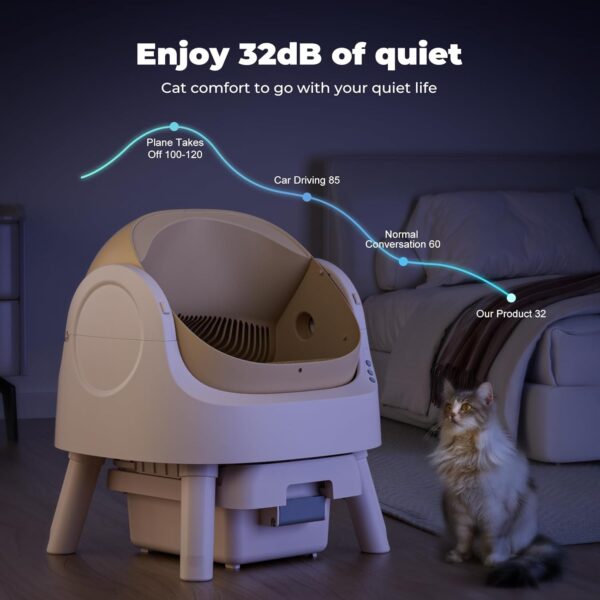 Autoscooper 11, Self-Cleaning Automatic Cat Litter Box, with Open - Image 3