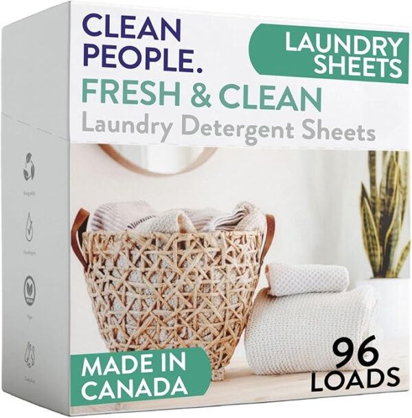 People Laundry Detergent Sheets - Laundry Soap - Ultra Concentrated, Recyclable Packaging, Stain Fighting
