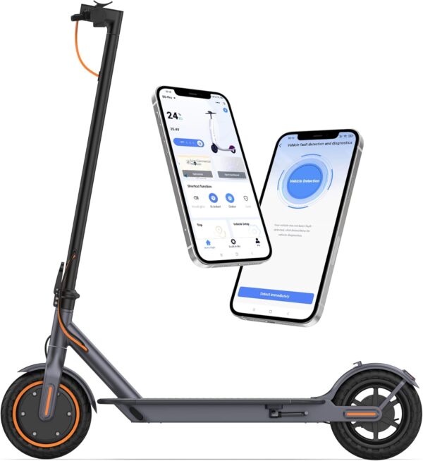 VOLPAM Electric Scooter, 8.5" /10''Solid Tires, Powerful 350W/500W Motor, 19/23Miles Long Range