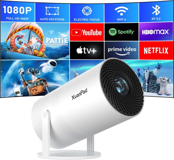 Electric Focus] Mini Projector with WiFi and Bluetooth,