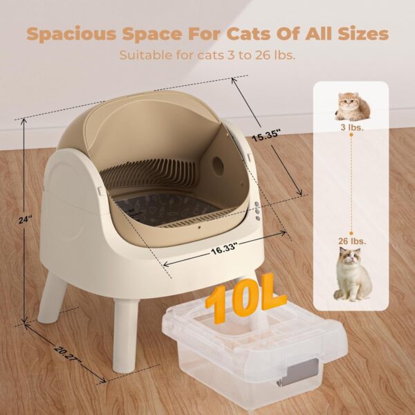 Autoscooper 11, Self-Cleaning Automatic Cat Litter Box, with Open - Image 2