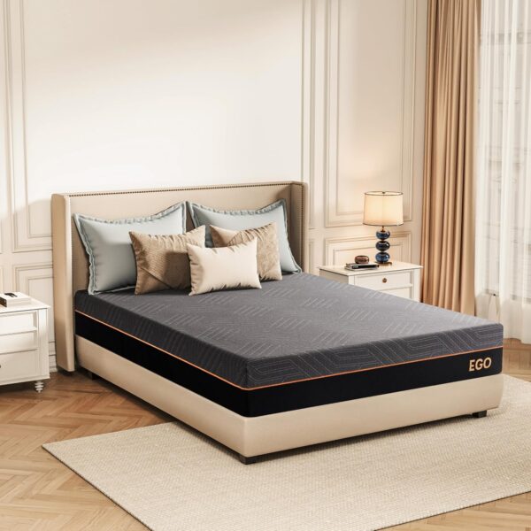 EGOHOME 12 Inch Queen Memory Foam Mattress for Back Pain, Cooling Gel Mattress Bed in a Box, Made in USA - Image 2