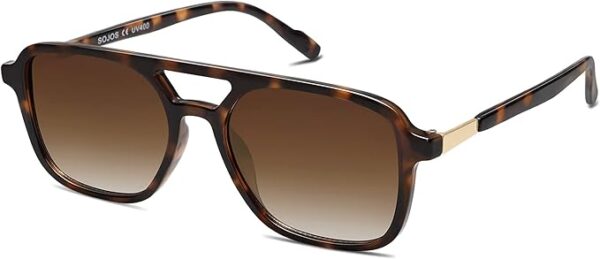 Aviator Sunglasses for Women Men,Trendy Rectangle Womens Mens