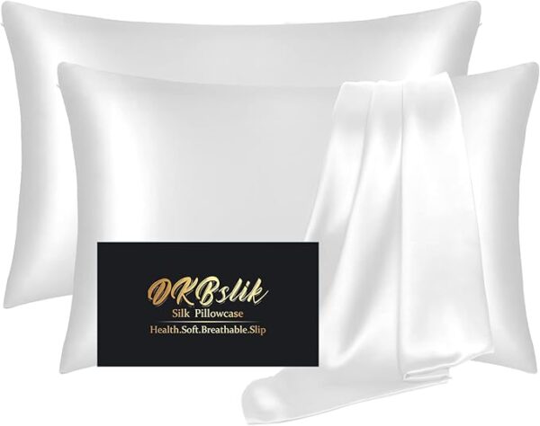 Mulberry Silk Pillowcases Standard Set of 2, Health, Smooth