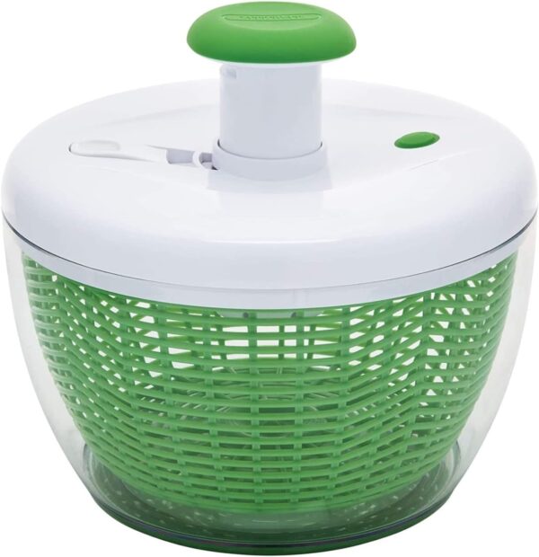 Easy to use pro Pump Spinner with Bowl, Colander and Built in draining
