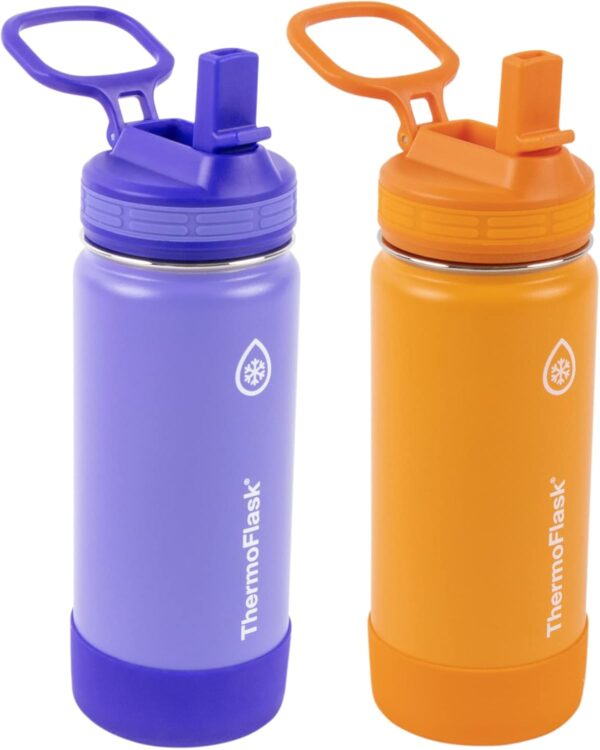 Kids Bottle with Straw Lid - Durable & Dishwasher-Safe Water Bottles