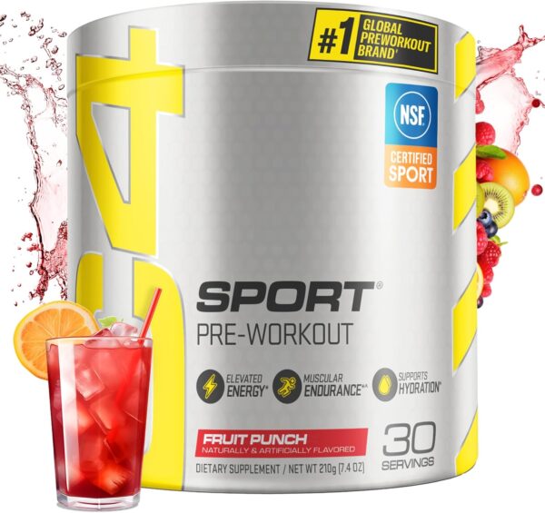 Sport Pre Workout Powder Fruit Punch