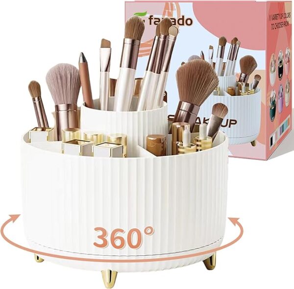 Rotate Makeup Brush Holder Organizer