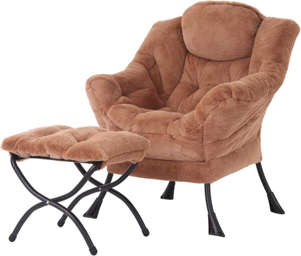 Chair with Ottoman, Modern Lounge Accent Chair