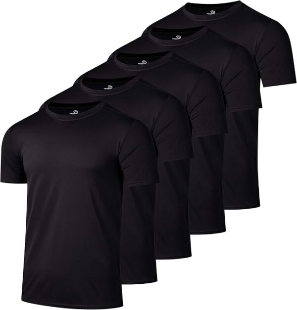 Men’s Short Sleeve Dry Fit Active Crew Neck T Shirt