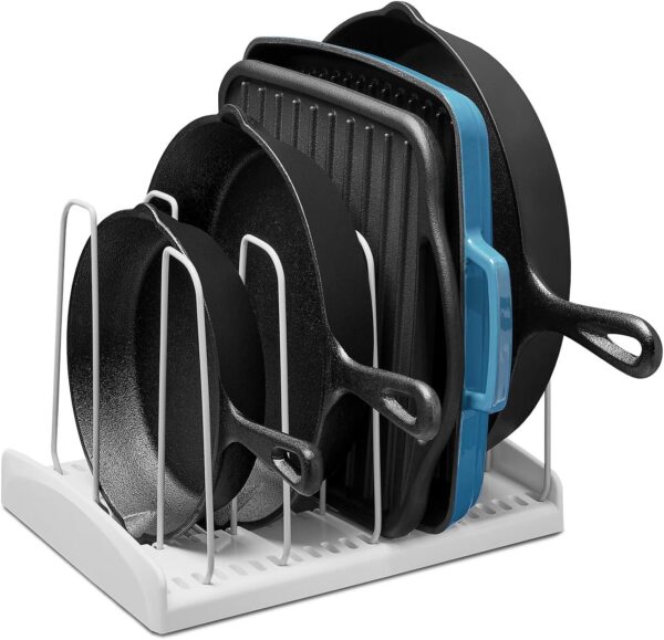 Adjustable Pan and Pot Organizer for Kitchen