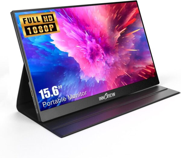 15.6 Inch FHD 1080P HDMI USB C Second External Monitor for Laptop, Desktop, MacBook, Phones, Tablet,