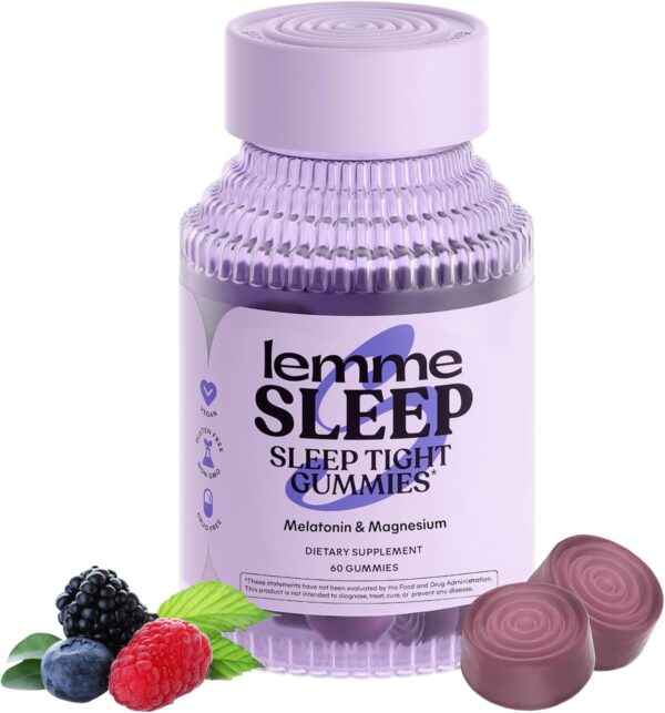 Sleep 5mg Melatonin Gummies, L-Theanine, Magnesium, Chamomile,
