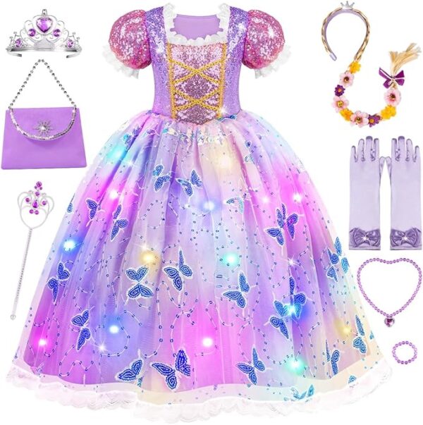 Dresses for Girls - Light Up Princess Costume for Little Girls
