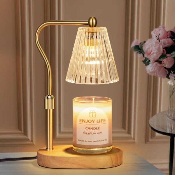Candle Warmer Lamp with Timer Dimmer Adjustable Height for New Home