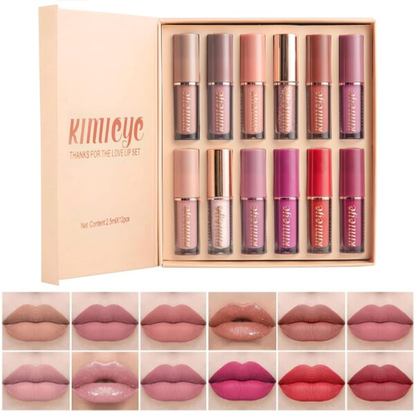 Waterproof Long Lasting Quick-drying Non-Stick Cup Nude Lip Stain Kit