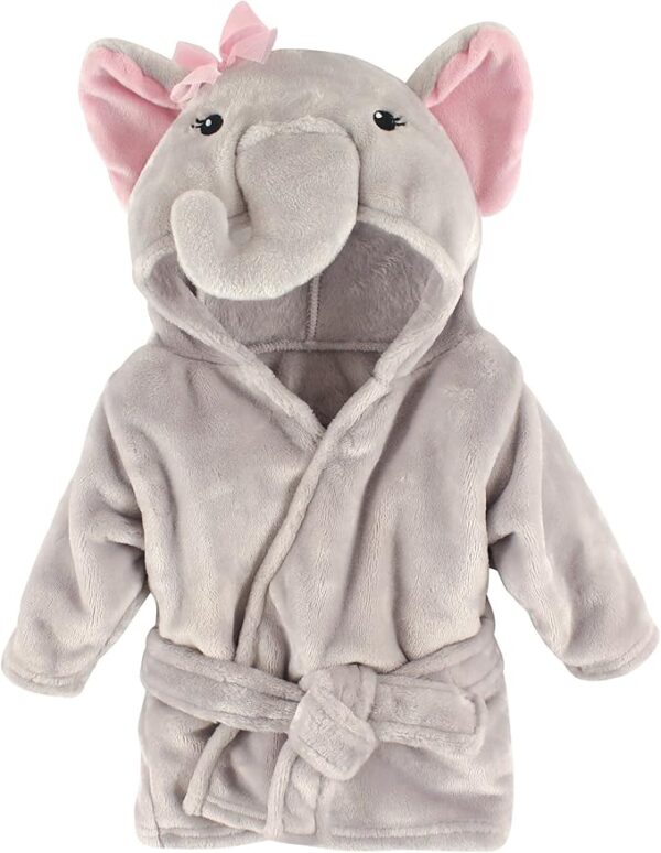 Baby Unisex Baby Plush Animal Face Bathrobe