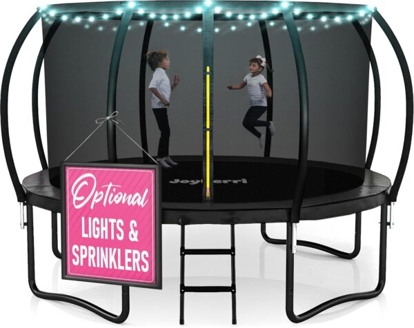 Recreational Trampoline for Kids and Adults. Anti-Rust Coating with Enclosure Net,