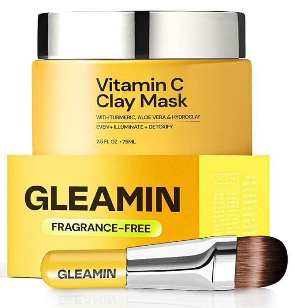 Dark Spots,10-Minutes Turmeric Clay Face Mask Skin Care