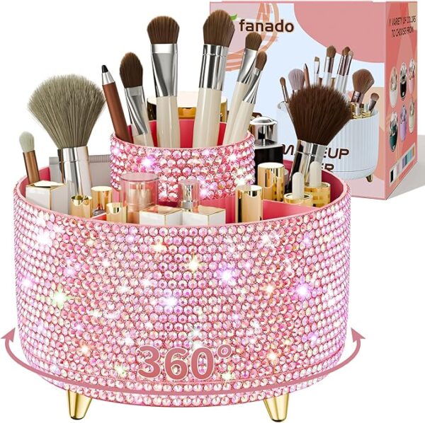 Rotate Makeup Brush Holder Organizer - Image 2