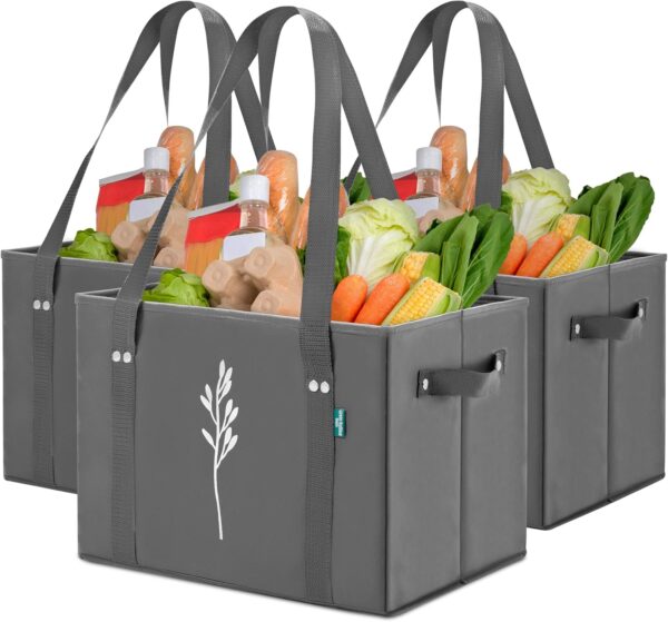 Grocery Bags - Heavy Duty Reusable Shopping Tote Bags