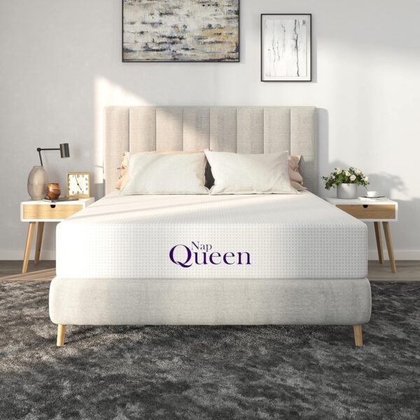 Bamboo Charcoal Memory Foam Mattress, Bed in a Box, White