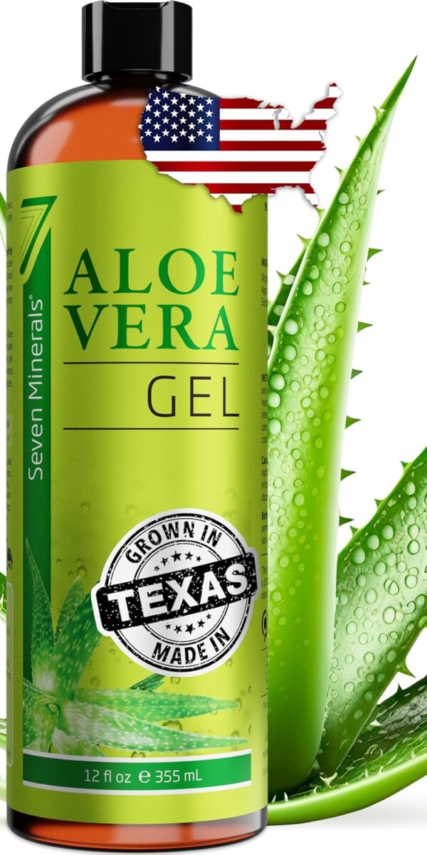 Aloe Vera Gel from freshly cut 100% Pure Aloe - Big 12oz -